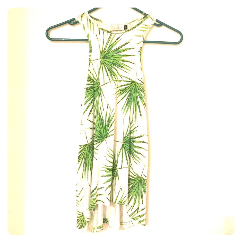 Ava sky high neck tank top
